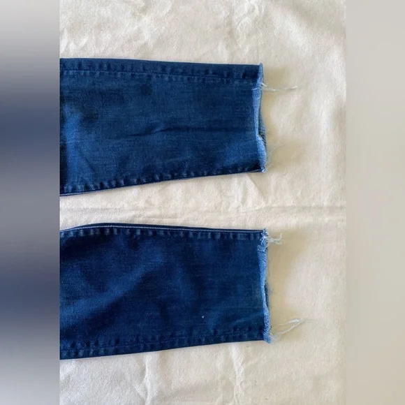 Mother The Looker High Waist Ankle Fray NightOwl Dark Wash Women's Blue Jeans 30 - Picture 9 of 12